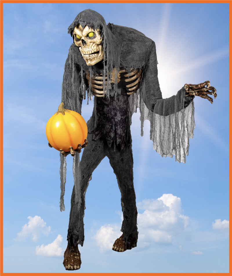 Mekanisk Halloween Figur # 8
Video: Ja - klik på billede
Bevægelser: Ja
Højde: 220 cm.
Strøm: 230.v.
