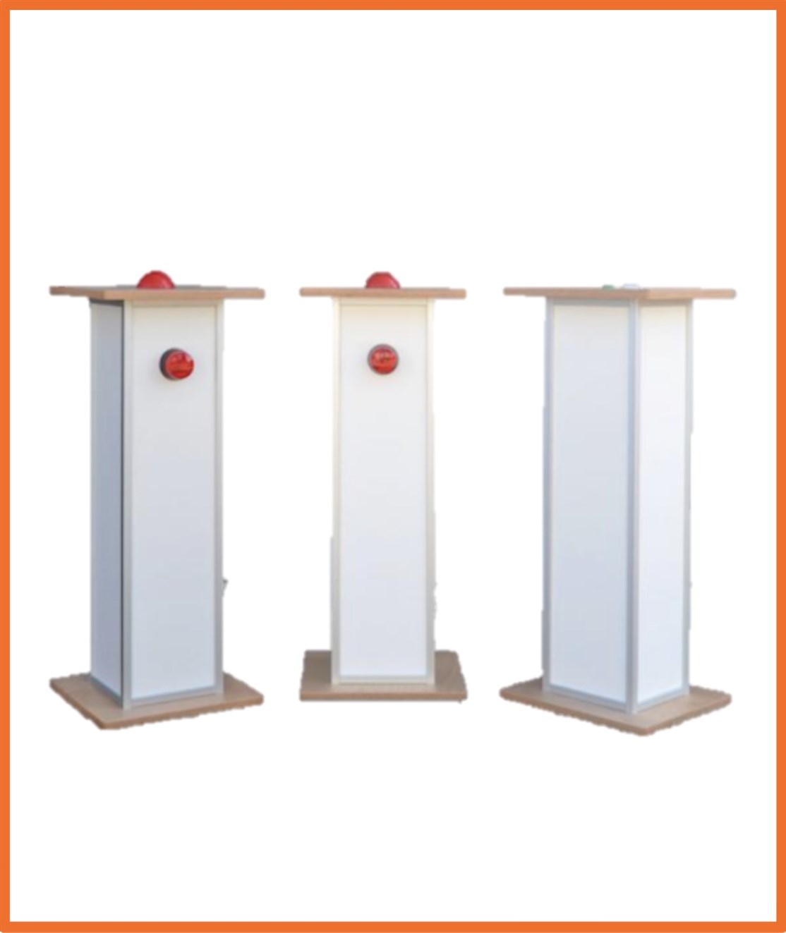 Quiz Busser system ned 2 stk. deltager pulte og 1 stk. master pult / kontroller
*