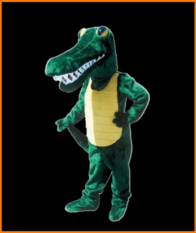 Katalog kostume # 051
Aligator m/ formstøbt hovede