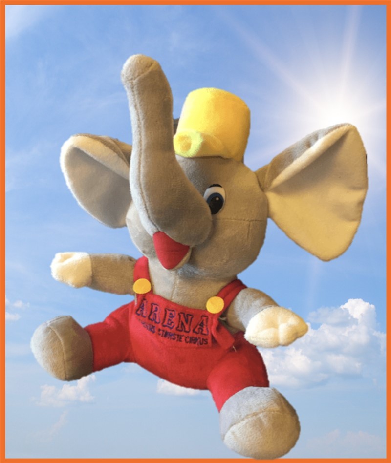 Elefant maskot til Cirkus Arena