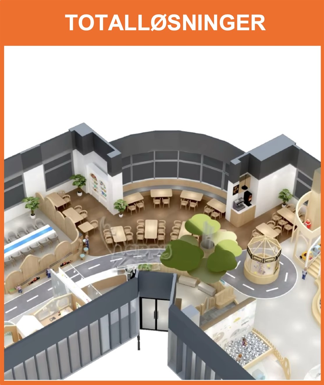 Totalløsninger
Samlede legelands pakker med alt du behøver
Klik på billedet og se mere
*