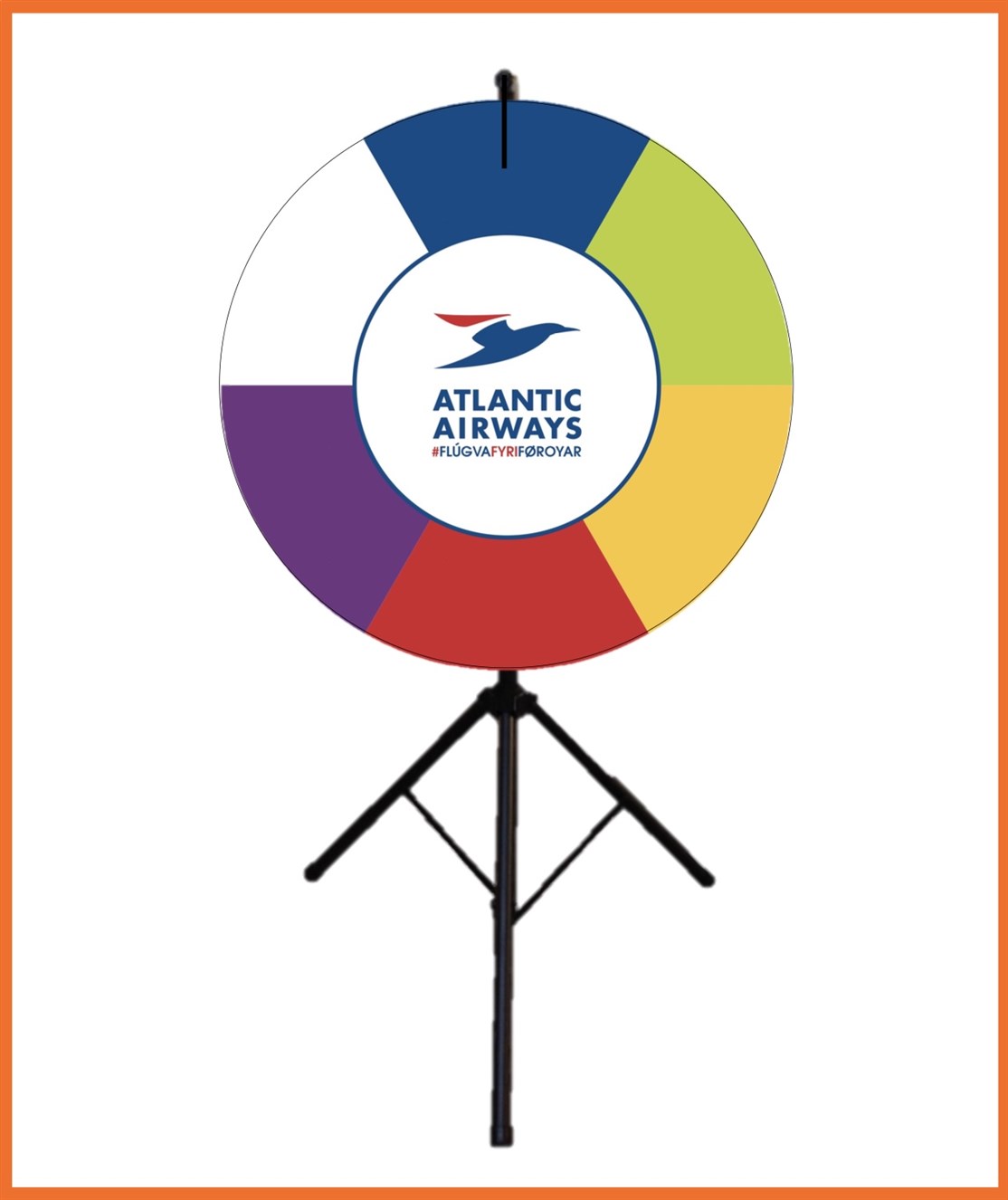 100 cm. Lykkehjul produceret til
ATLANTIC AIRWAIS
*