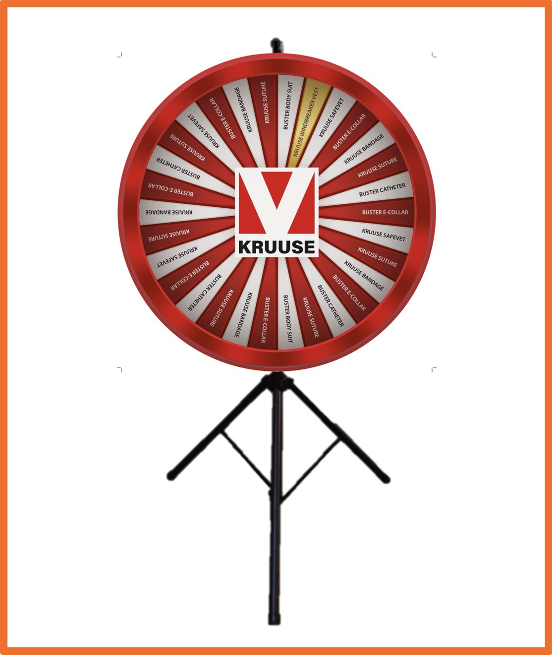 80 cm. Lykkehjul produceret til
KRUUSE A/S