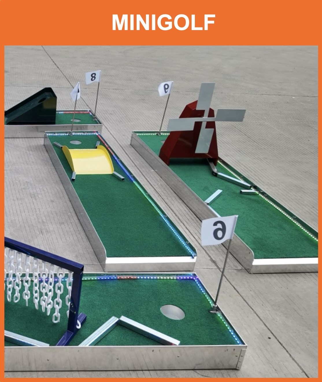 Salg & produktion af Minigolfbaner
Klik på billedet og se mere
*