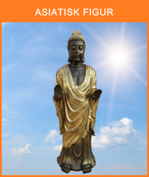 Asiatisk Buda figur / buste fra det gamle Asien
Størrelse: 95 cm. høj