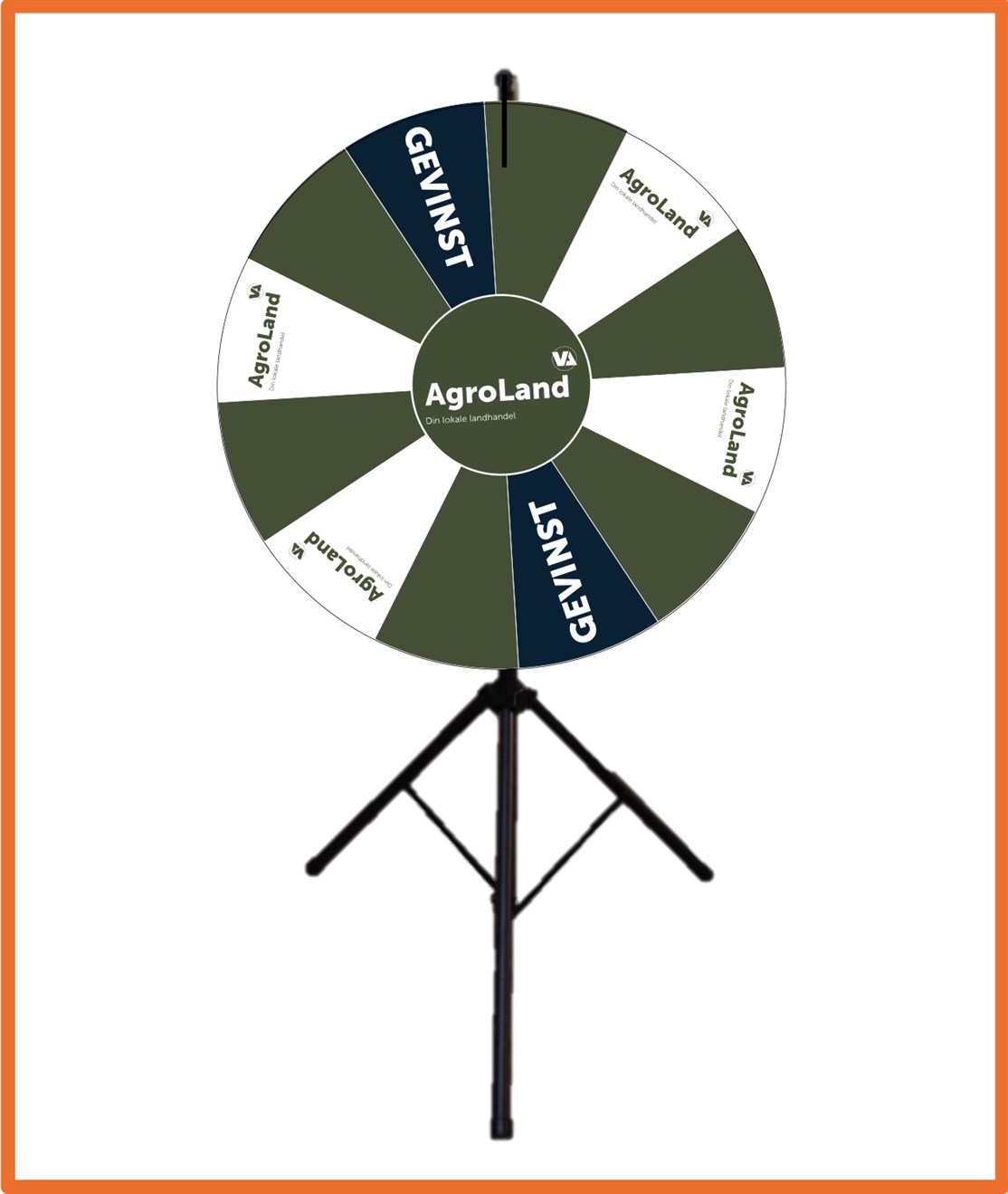 100 cm. Lykkehjul produceret til
AGROLAND
*