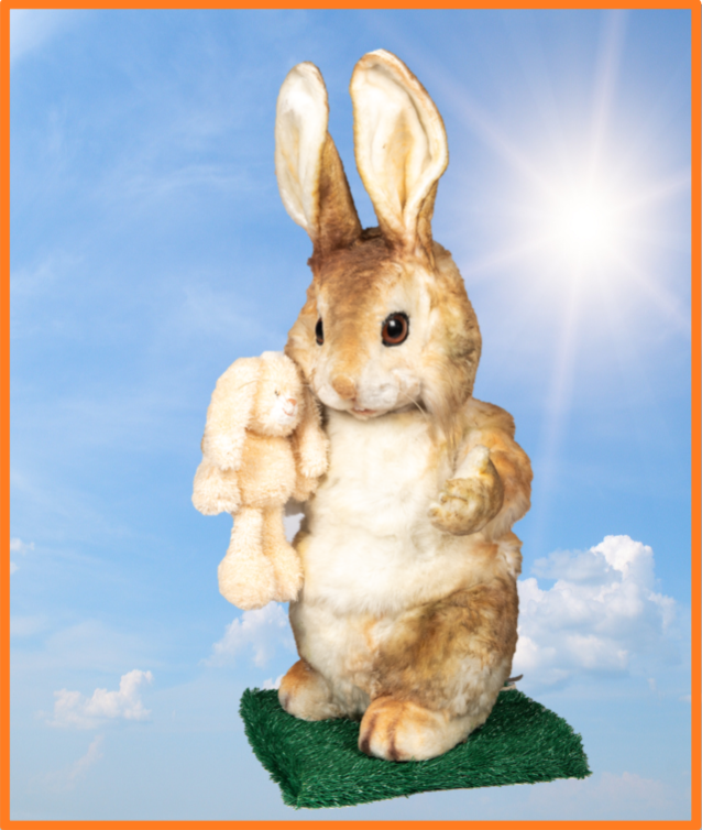 Mekanisk Påske Figur # 1
Hare med lille bamse
Video: Ja, - klik på billedet
Størrelse: 70 cm. høj
Strøm: 230.v.