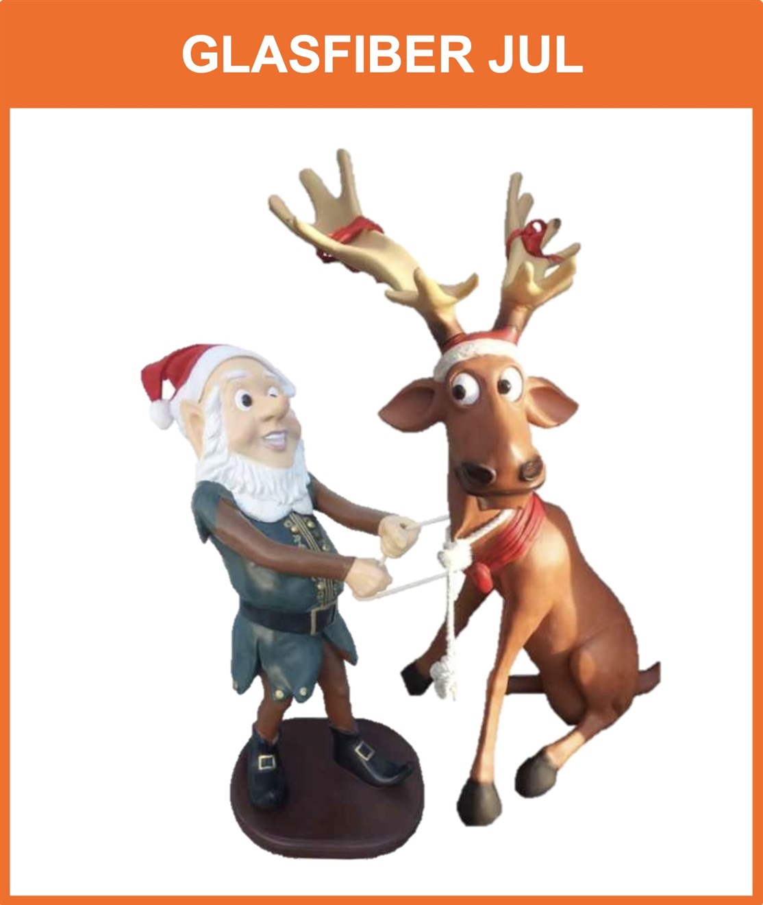Stort udvalg af glasfiber dyr & figurer til jul
*