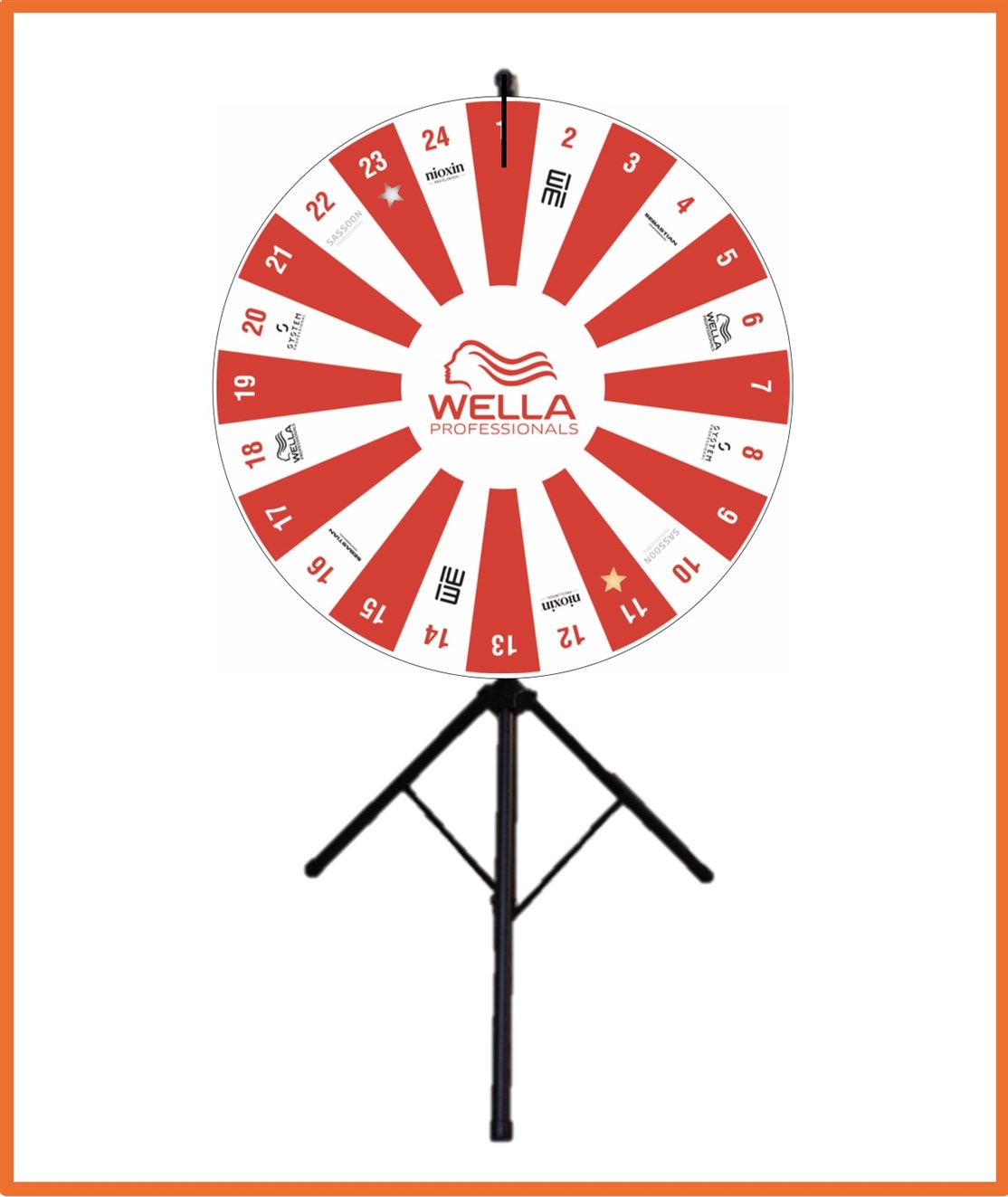 Design Selv Lykkehjul produceret til
WELLA PROFESSIONEL, DANMARK
*
