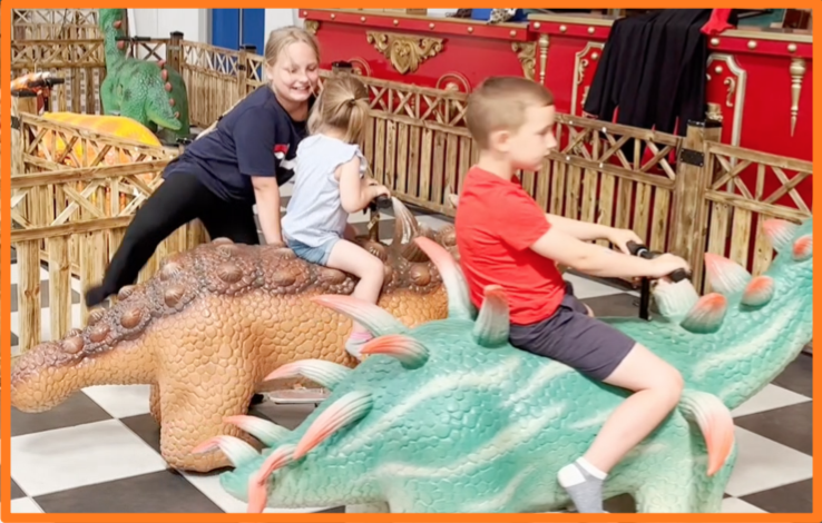 Video fra Dino Ride i Cirkusland, Slagelse 2022