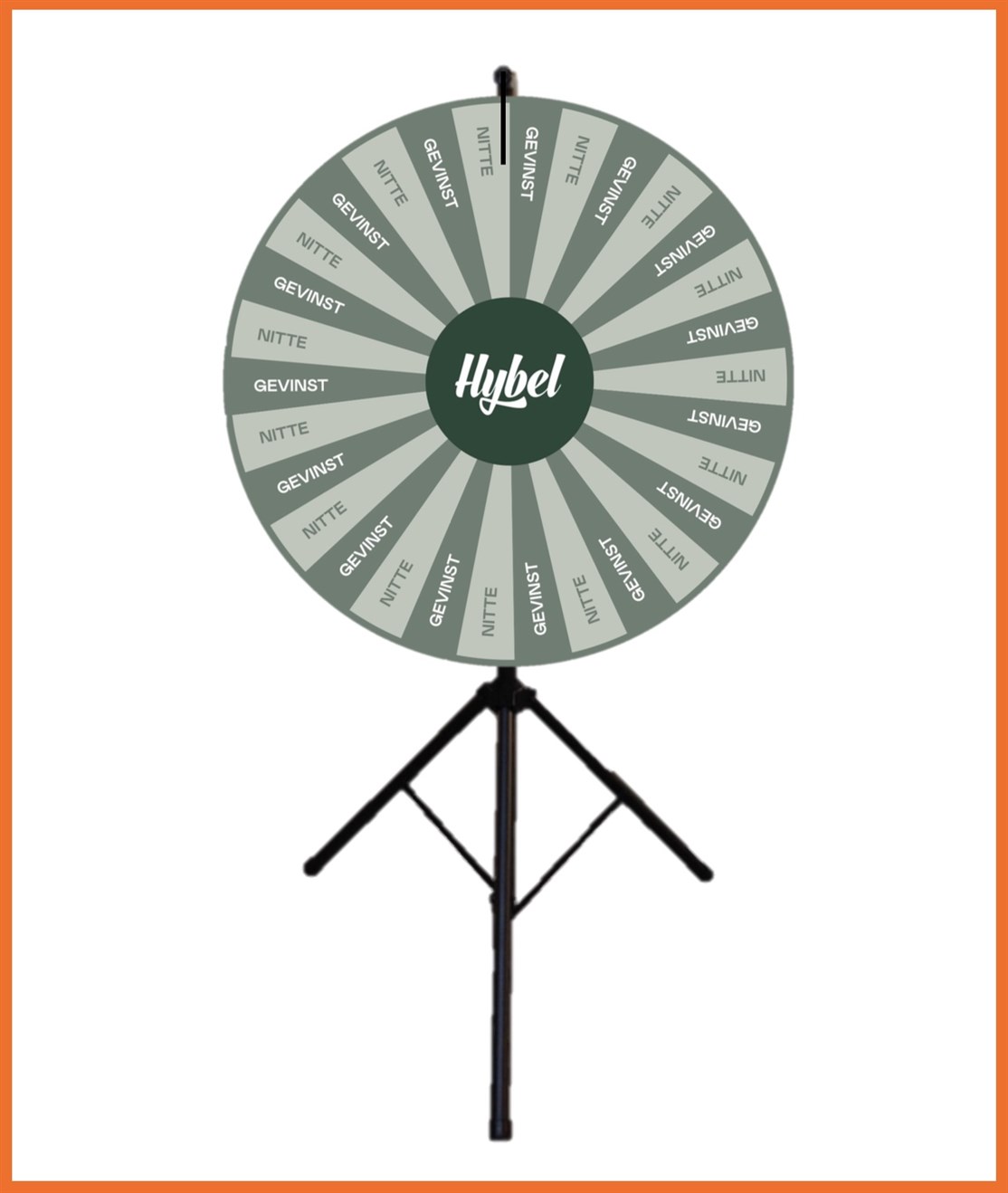 Design Selv Lykkehjul produceret til
HYBEL HUSE
*