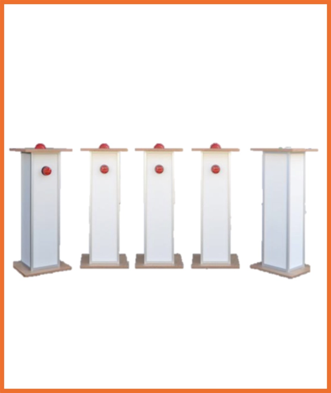 Quiz Buzzer system ned 4 stk. deltager pulte og 1 stk. master pult / kontroller
*