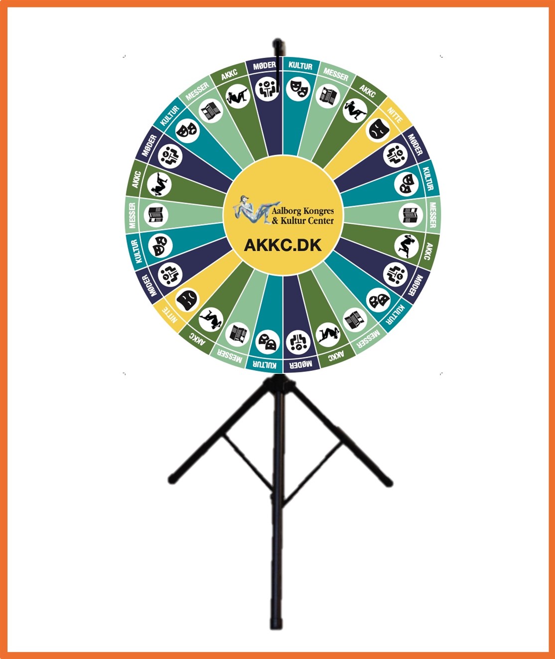 100 cm. Lykkehjul produceret til
AALBORG KONGRES & KULTUR CENTER
*